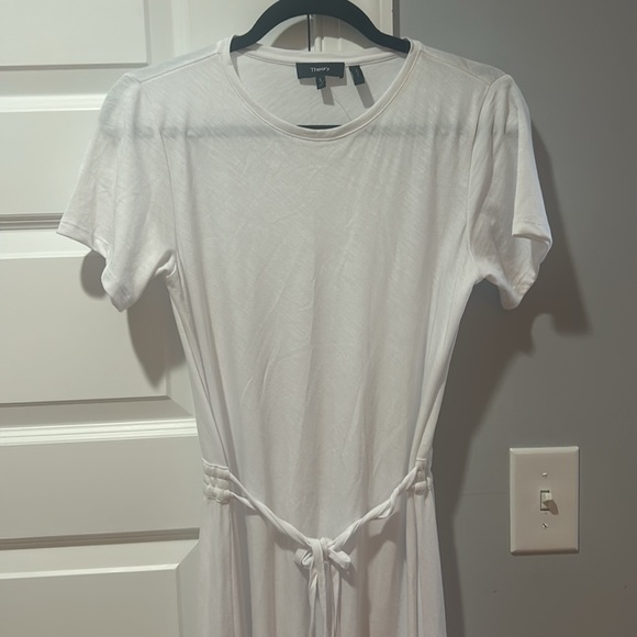 Never Worn Theory Vormond Knit Lightweight Drawstring Dress, Size Small - Picture 3 of 7